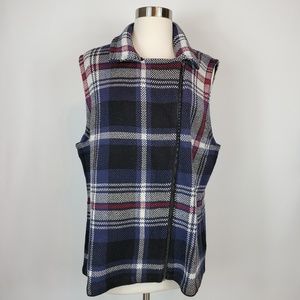 CHAPS Knit Zip Thick Heavy Sweater  Vest